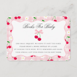 Cherry Sweet Rosa Coquette Bow Bokar för Baby Card Tilläggskort