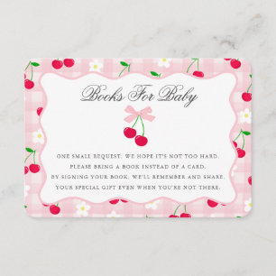 Cherry Sweet Rosa Coquette Bow Bokar för Baby Card Tilläggskort