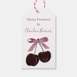 Cherry Sylt och Jellies Gift Prisa Märkre Presentetikett