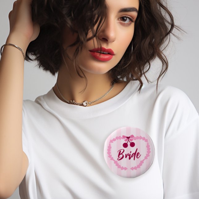 Cherry Theme Bröllopsfest Brud Knapp (Skapare uppladdad)