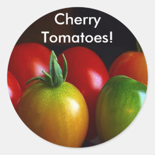 Cherry Tomatis Runt Klistermärke