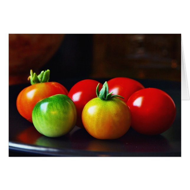 Cherry Tomatos Hälsningskort (Framsidan Horizontal)