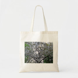 Cherry Träd Flower Blommigt Botanic Canvas Tote Ba Tygkasse