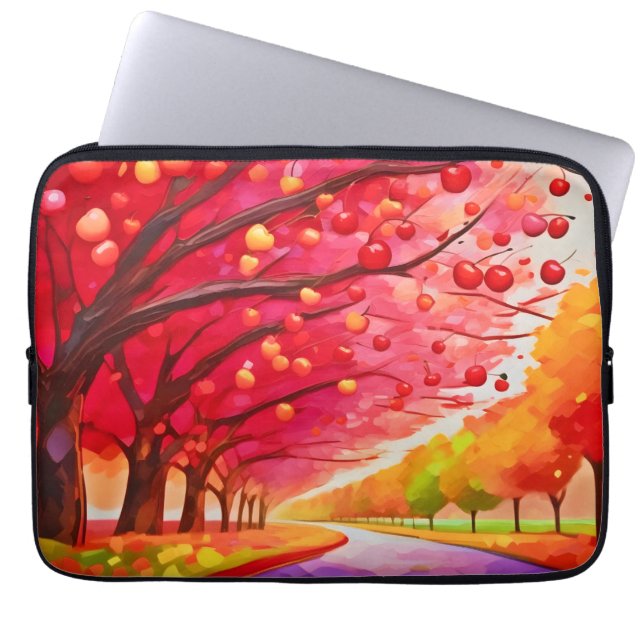 Cherry Träd Lane Laptop Fodral (Framsidan)