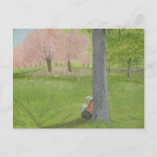 Cherry Träd Sketcher - Central Park Vykort