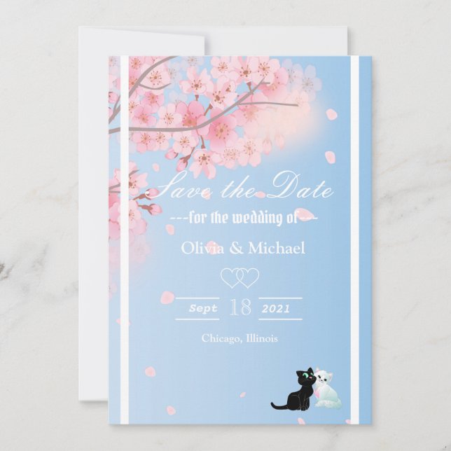 Cherry träd spara datumet (Framsida)