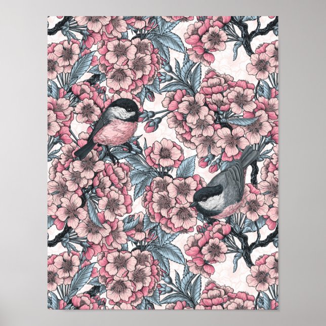 Cherry-trädgård Poster (Framsidan)
