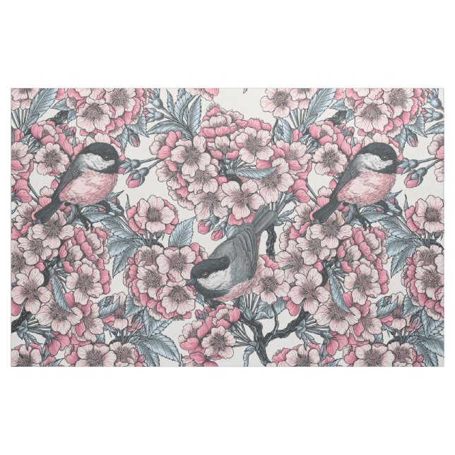 Cherry-trädgård Tyg (Fat Quarter)