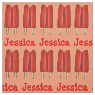 Cherry Twin Pop Red Popsicle Ice Lollies, sommar Tyg