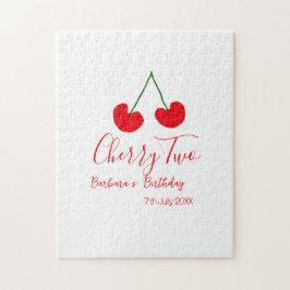 Cherry two 2nd birthday red cherry kids simple  pussel
