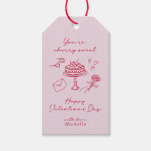 Cherry Valentines day Rosa Bow