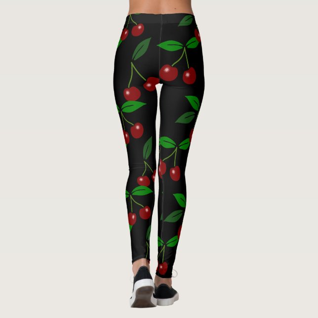 Cherry Välj bakgrundsfärg för färg Leggings (Baksida)