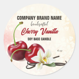 Cherry Vanilla Runt Klistermärke