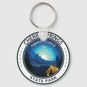 Cherry Vår State Park Pennsylvania Badge Nyckelring