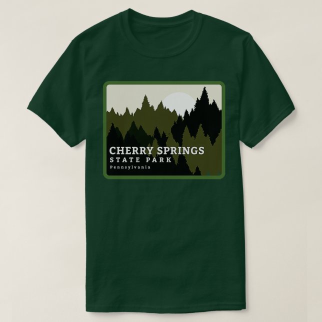 Cherry Vår State Park Pennsylvania Forest Sunr T Shirt (Design framsida)