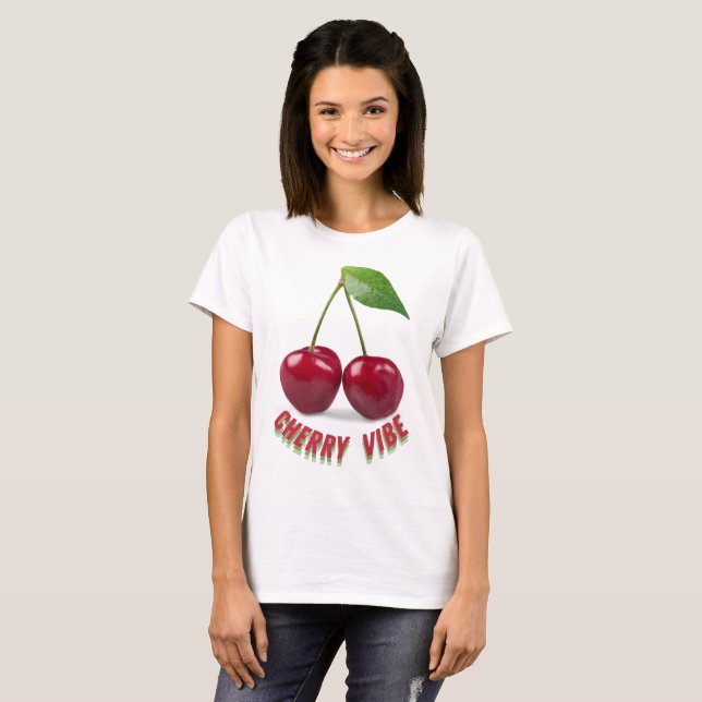 Cherry vibe - 2 t shirt (Hel framsida)