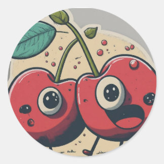 CherryCheer Stickers Runt Klistermärke