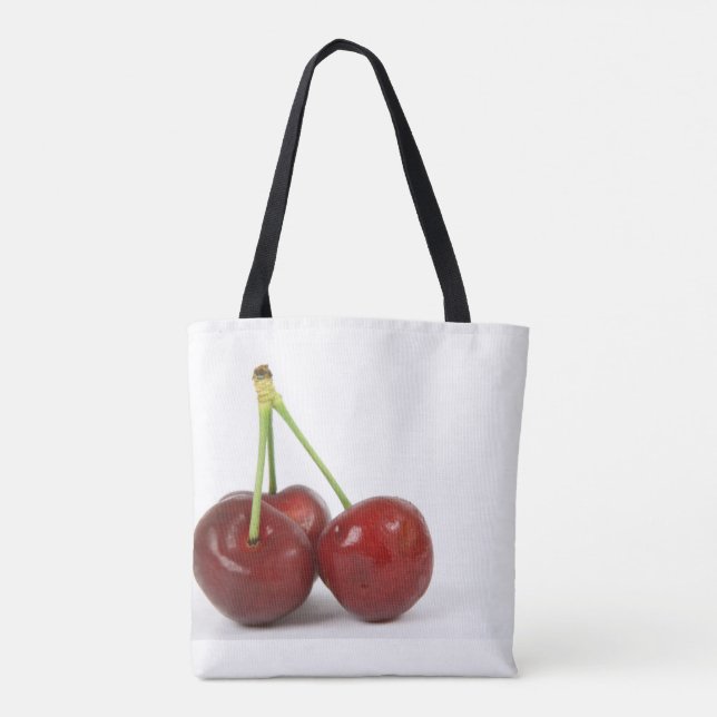 Cherrys-Canvas Tote Tygkasse (Baksida)