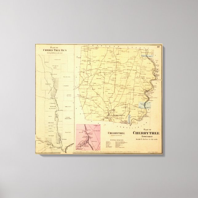 Cherrytree Township Canvastryck (Framsida)