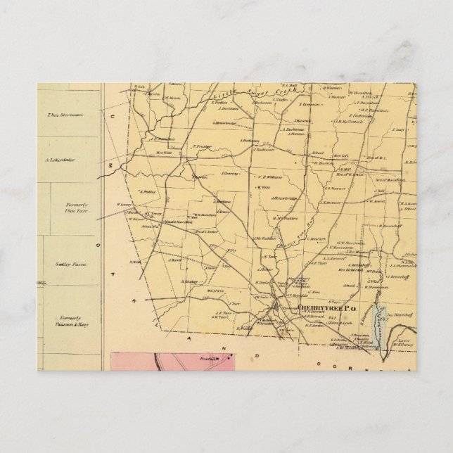 Cherrytree Township Vykort (Framsida)