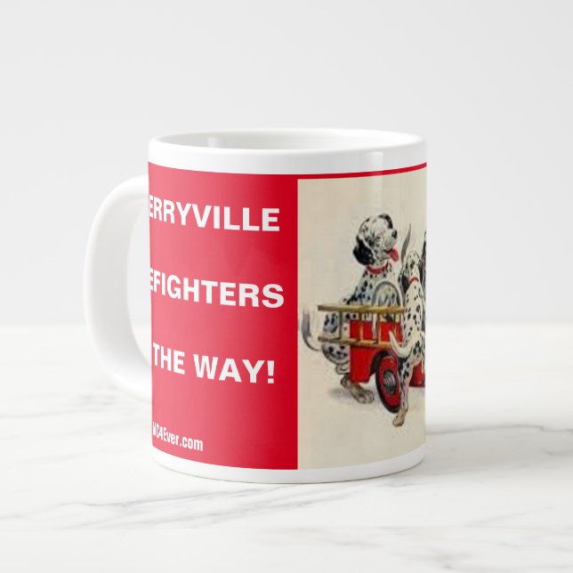 Cherryville Firefighters on way Giant Coffee M. Jumbo Mugg (Framsida vänster)