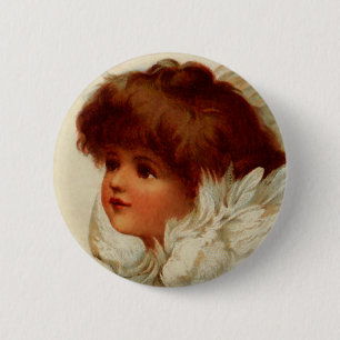 Cherub Angel Button Knapp