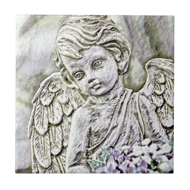 Cherub Angel Kakelplatta (Framsidan)