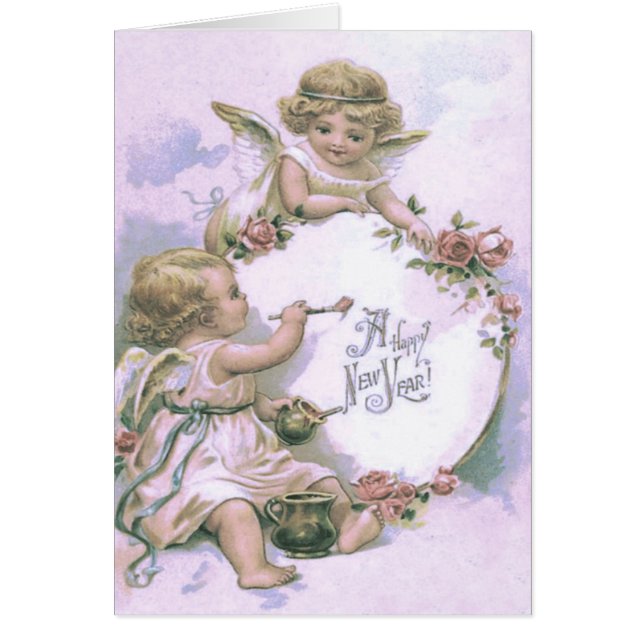 Cherub Angel Painting Ro Egg Hälsningskort (Framsidan)