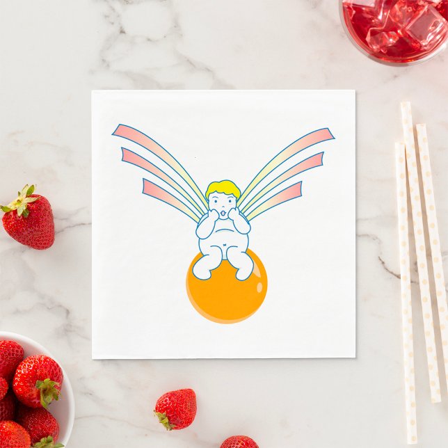 Cherub Angel Pappra Napkins Pappersservett (Skapare uppladdad)