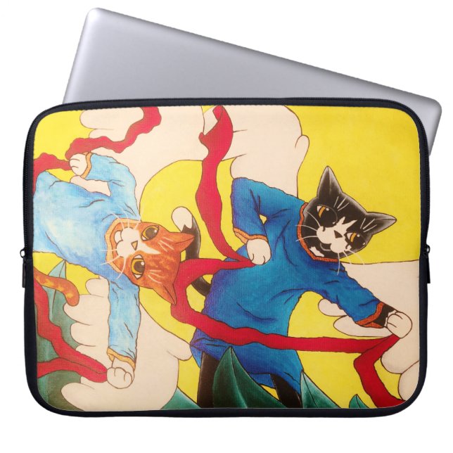 Cherub Cats Laptop Sleeve (Framsidan)