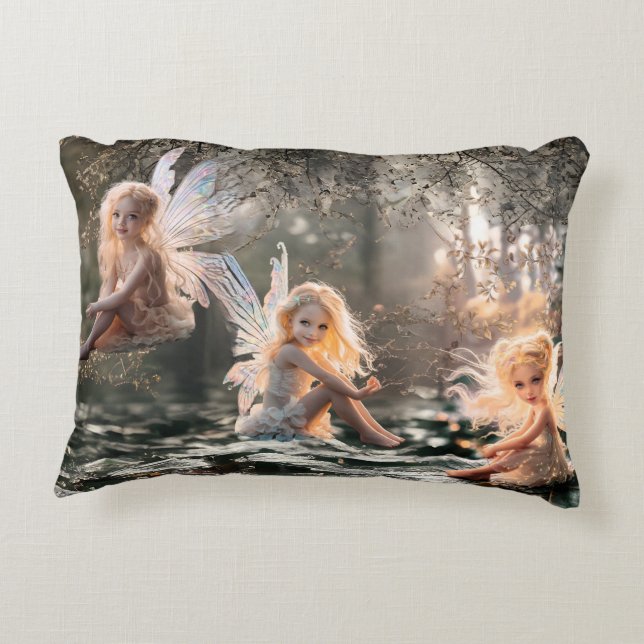 Cherub Fairy Pillow Prydnadskudde (Baksidan)