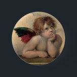 Cherub från Sistine Madonna av Raphael Knapp<br><div class="desc">Det här är en av körsbornas (putti) från "Sistine Madonna",  målad av Raphael,  (Raffaello Sanzio da Urbino),  1514. Det ligger i ett Dresden,  ett Tysklant museum och ingår inte i Sistine Chapel-verket.</div>