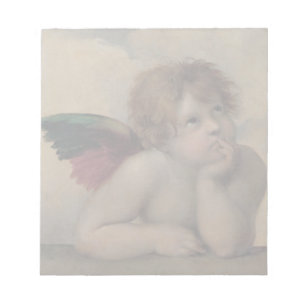 Cherub från Sistine Madonna vid Raphael Anteckningsblock