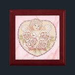 Cherub Heart Angel Minnesask<br><div class="desc">Cherub Heart Angel smyckeskrin, Bröllop kläder, Bröllop t-shirts, bröllopsgåvor av ArtMuvz Illustration. Anpassa möhippor från Matching Angel Bröllop och kläder från bröllop för brud. Fira kärlek i stil med vår bröllop-design, Perfekt för bruden, brudgummen, bröllopsfesten och gästerna. Underbar för händelser med anknytning till bröllop. Visa upp din upphetsning för den...</div>