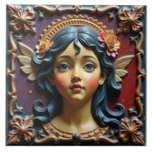 Cherub i Lila och Röd