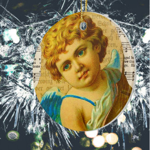 Cherub Julgransprydnad Keramik