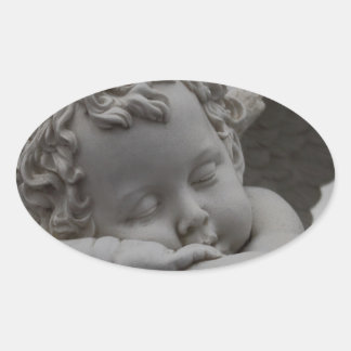 Cherub Ovalt Klistermärke