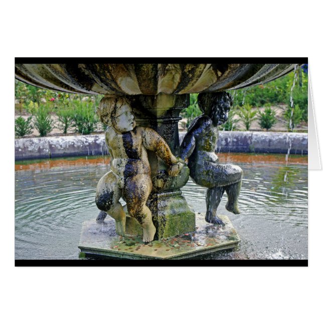 cherub Vatten Fontän kort (Framsidan Horizontal)