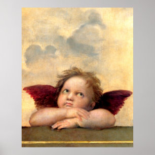 Cherub vid Raphael Poster