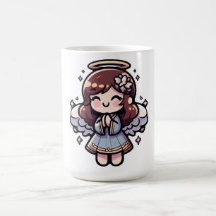 Cherubic Anime Angel - angelic, kawaii Kaffemugg