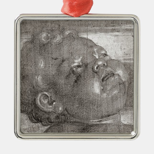 Cherubim gråt, 1521 julgransprydnad metall (Framsidan)