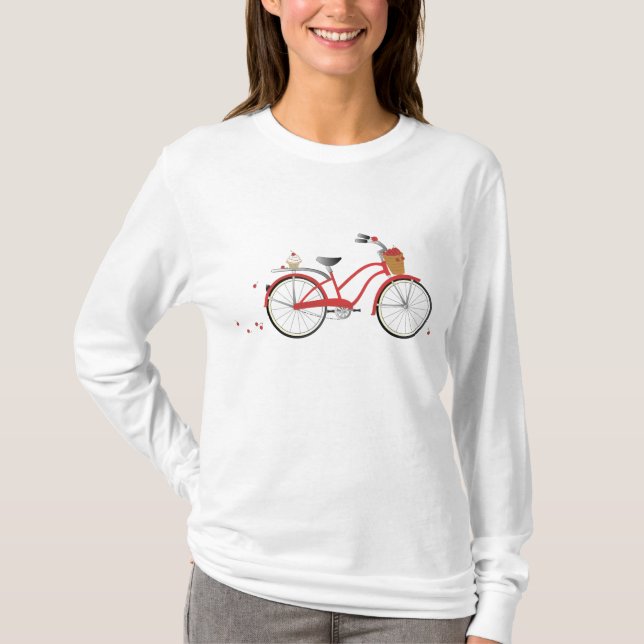 Chery Cherry Bicycle T Shirt (Framsida)