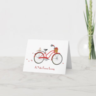 Chery körsbärsröd cykel kort