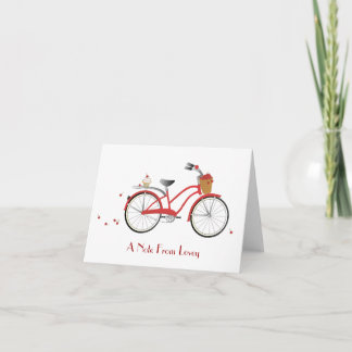 Chery körsbärsröd cykel kort