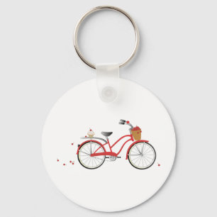 Chery körsbärsröd cykel nyckelring