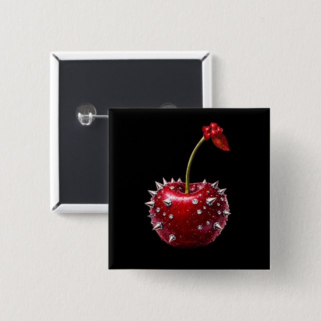 Chery Rock Style Badge Knapp (Framsida & baksida)