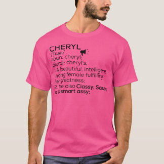 Cheryl Namn Definition Cheryl Female Namn T Shirt