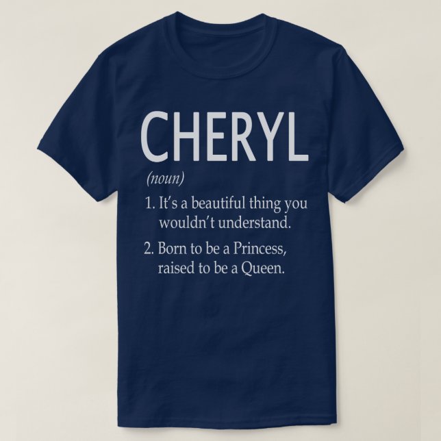 Cheryl Namn Gift 12 T Shirt (Design framsida)