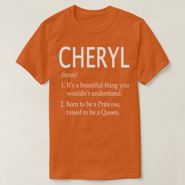 Cheryl Namn Gift 176 T Shirt (Design framsida)