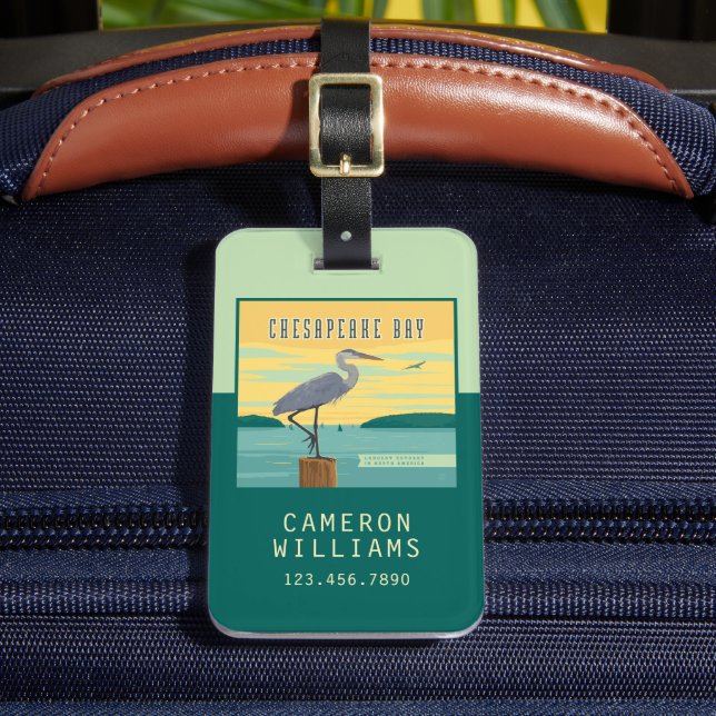 Chesapeakbukten vid Nordamerikas största flodmynni Bagagebricka (Framsida Insitu 2)